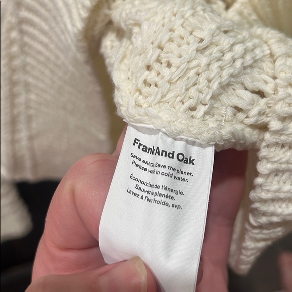 Openwork Boat Neck Sweater in Cream // Frank And Oak - Picture 8 of 9